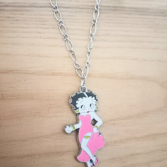Betty Boop Necklace Gift Character Jewelry - Picture 1 of 1